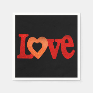 Serviette En Papier Symbole d'amour