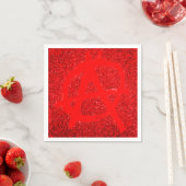 Serviette En Papier Symbole d'anarchie rouge grungy (En situation)