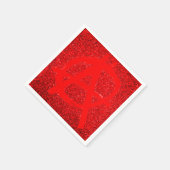 Serviette En Papier Symbole d'anarchie rouge grungy (Coin)