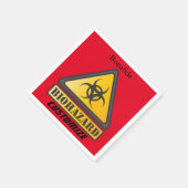 Serviette En Papier Symbole d'avertissement de risque biologique Thund (Coin)