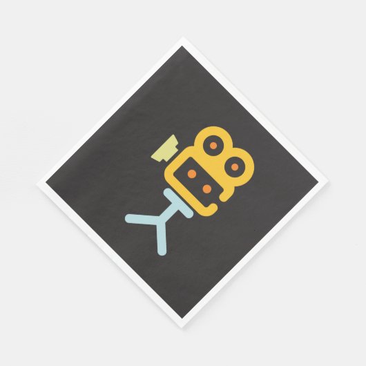 Serviette En Papier Symbole de la caméra vidéo (Coin)