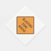 Serviette En Papier Symbole de la route de l'avant (Coin)