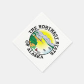 Serviette En Papier Symbole de l'Alaska (Coin)