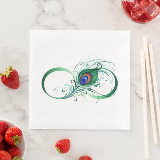 Serviette En Papier Symbole de l'Infinity (En situation)