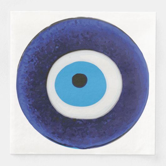 Serviette En Papier Symbole de Nazar Evil Eye Protection (Devant)