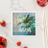 Serviette En Papier Symbole de plage Aloha Palm Tree (En situation)