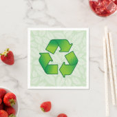 Serviette En Papier Symbole de recyclage (En situation)
