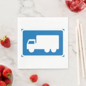 Serviette En Papier SYMBOLE DE ROUTE DES Camions Napkins (En situation)