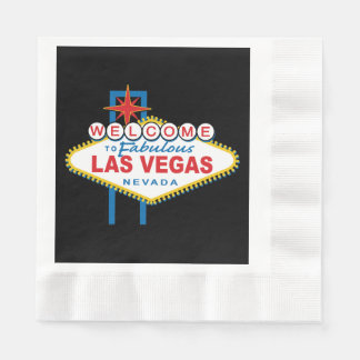 Serviette En Papier SYMBOLE DES MOTS D'ACCUEIL À Las Vegas