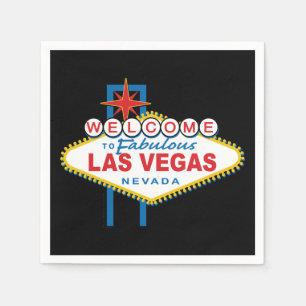 Serviette En Papier SYMBOLE DES MOTS D'ACCUEIL À Las Vegas