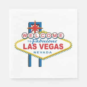 Serviette En Papier SYMBOLE DES MOTS D'ACCUEIL À Las Vegas