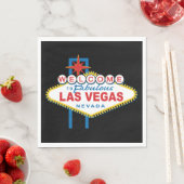 Serviette En Papier SYMBOLE DES MOTS D'ACCUEIL À Las Vegas (En situation)
