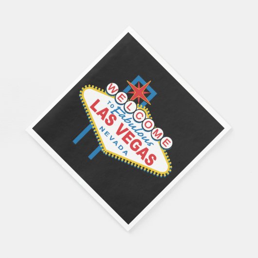 Serviette En Papier SYMBOLE DES MOTS D'ACCUEIL À Las Vegas (Coin)