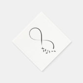 Serviette En Papier Symbole d'hirondelle d'infini (Coin)