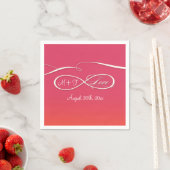 Serviette En Papier Symbole d'infini signe Infinite Mariage d'amour Om (En situation)