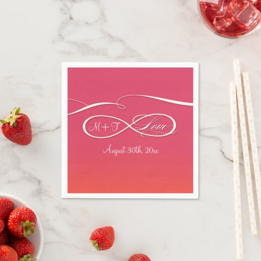 Serviette En Papier Symbole d'infini signe Infinite Mariage d'amour Om (En situation)
