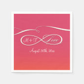 Serviette En Papier Symbole d'infini signe Infinite Mariage d'amour Om (Devant)
