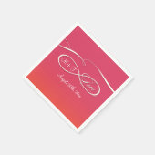 Serviette En Papier Symbole d'infini signe Infinite Mariage d'amour Om (Coin)