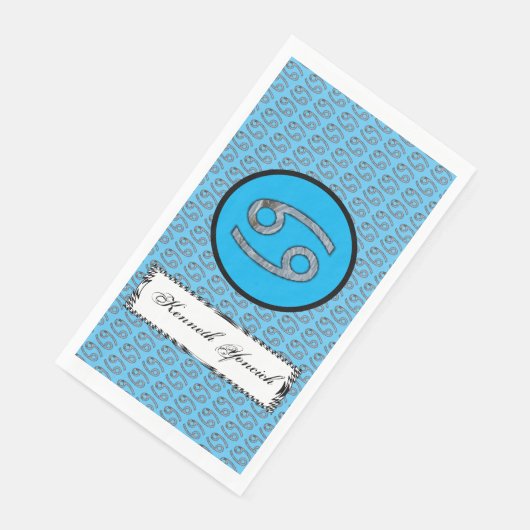 Serviette En Papier Symbole du cancer Zodiaque Élément par Kenneth Yon (Coin)