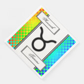 Serviette En Papier Symbole du zodiaque de Taurus par Kenneth Yoncich (Coin)
