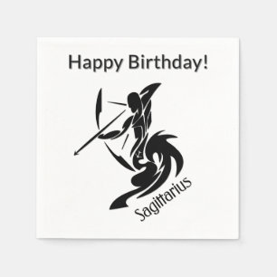 Serviette En Papier Symbole et signe zodiaque Sagittaire