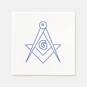 Serviette En Papier Symbole franc-maçonnerie