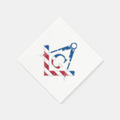 Serviette En Papier Symbole Freemasonic des États-Unis (Coin)