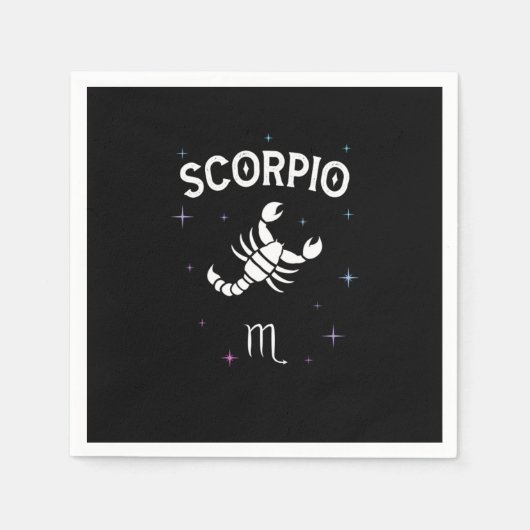 Serviette En Papier Symbole horoscope Scorpio Symbole Zodiaque Costume (Devant)