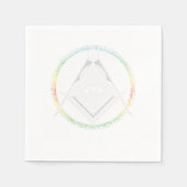 Serviette En Papier Symbole illuminati triangle maçonnique Conspiratio (Devant)