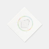 Serviette En Papier Symbole illuminati triangle maçonnique Conspiratio (Coin)