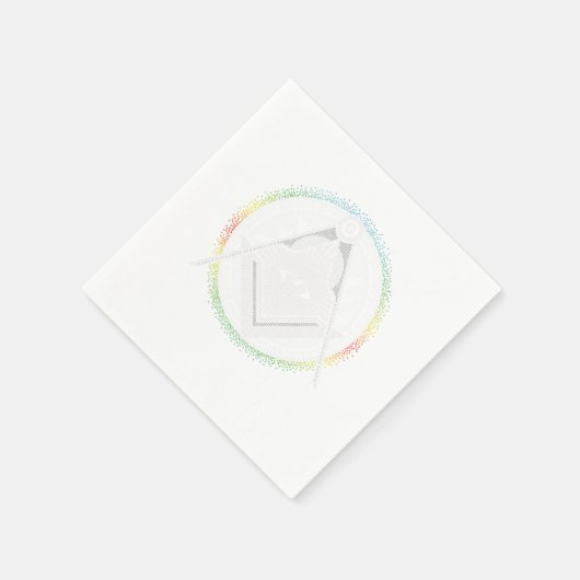 Serviette En Papier Symbole illuminati triangle maçonnique Conspiratio (Coin)
