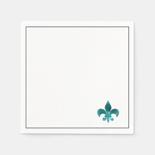 Serviette En Papier Symbole Mardi Gras (Devant)