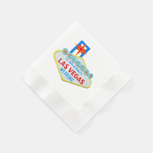 Serviette En Papier SYMBOLE Mariage Las Vegas (Coin)