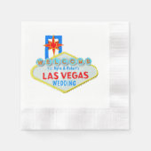 Serviette En Papier SYMBOLE Mariage Las Vegas (Devant)