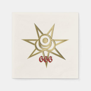 Serviette En Papier Symbole occulte septagram