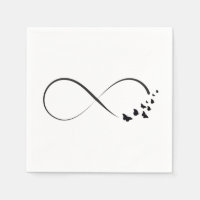 Symbole papillon infini