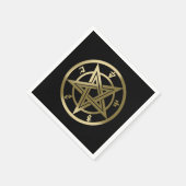 Serviette En Papier Symbole pentagramme classique (Coin)