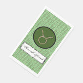 Serviette En Papier Symbole Taurus Zodiac Élément par Kenneth Yoncich (Coin)