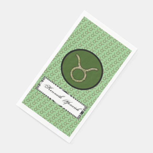Serviette En Papier Symbole Taurus Zodiac Élément par Kenneth Yoncich (Coin)
