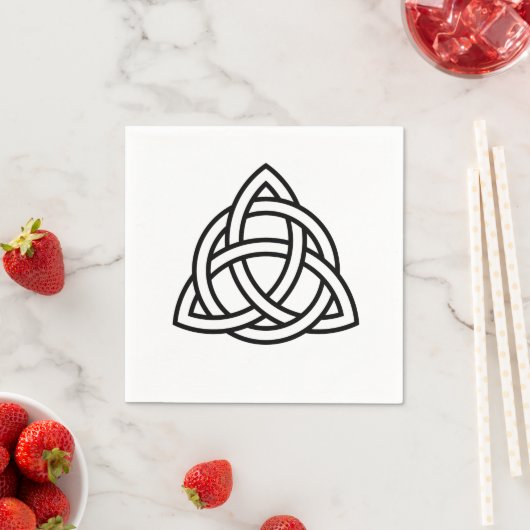 Serviette En Papier Symbole triquetra de noeud de trinité celtique (En situation)