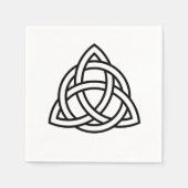 Serviette En Papier Symbole triquetra de noeud de trinité celtique (Devant)