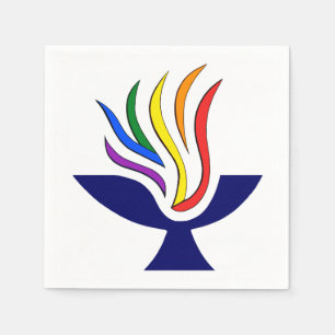 Serviette En Papier Symbole TVUUC Logo Chalice Flamboyant