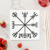 SERVIETTE EN PAPIER SYMBOLE VIKING DE VÉVISE (En situation)