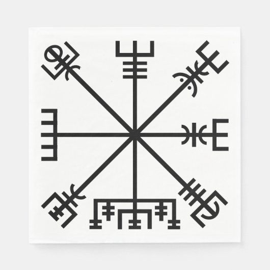SERVIETTE EN PAPIER SYMBOLE VIKING DE VÉVISE (Devant)