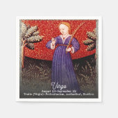 Serviette En Papier Symbole Virgin Zodiac fête d'anniversaire (Devant)