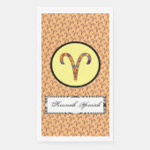 Serviette En Papier Symbole Zodiac Aries Élément par Kenneth Yoncich (Devant)