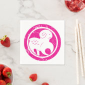 Serviette En Papier SYMBOLE Zodiaque Aries Grunge Ram Rose Astrologie (En situation)