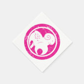 Serviette En Papier SYMBOLE Zodiaque Aries Grunge Ram Rose Astrologie (Coin)