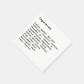Serviette En Papier Symbole Zodiaque Capricorne Astrologie (Coin)