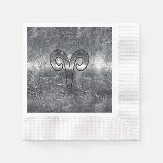 Serviette En Papier Symbole Zodiaque des baies modernes Grunge Style d (Devant)